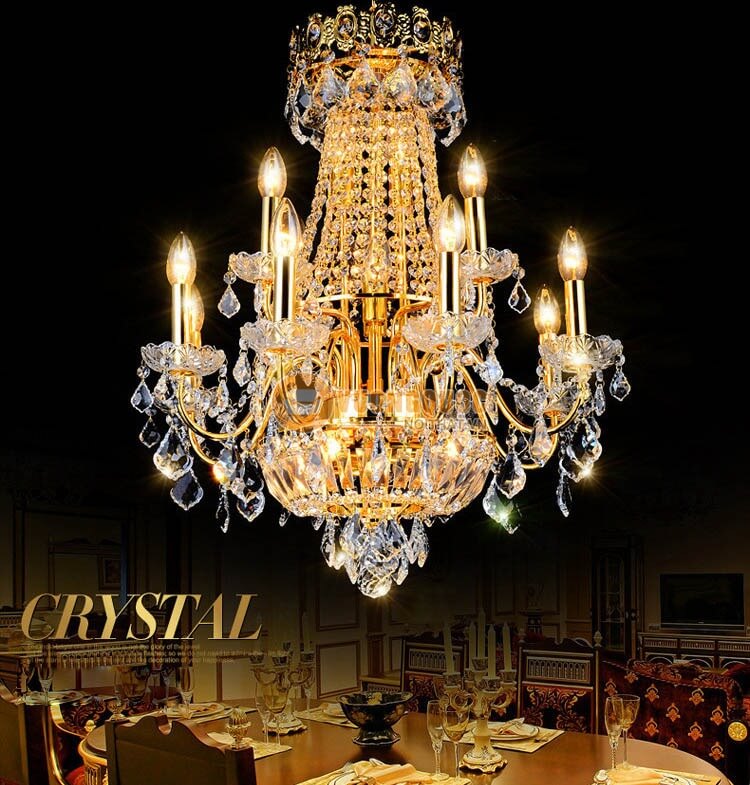 Đèn chùm pha lê phong cách châu âu CM187-8